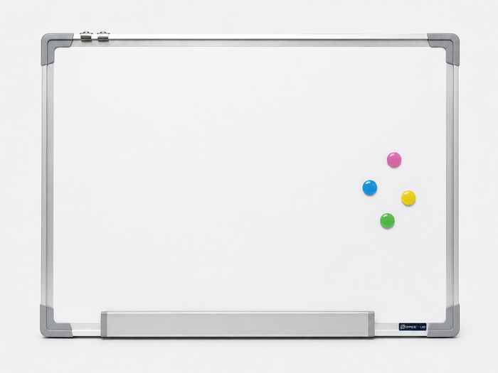 60 x 45cm Magnetic Whiteboard with Aluminium Frame