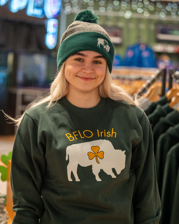 BFLO Irish Heather Pom Beanie