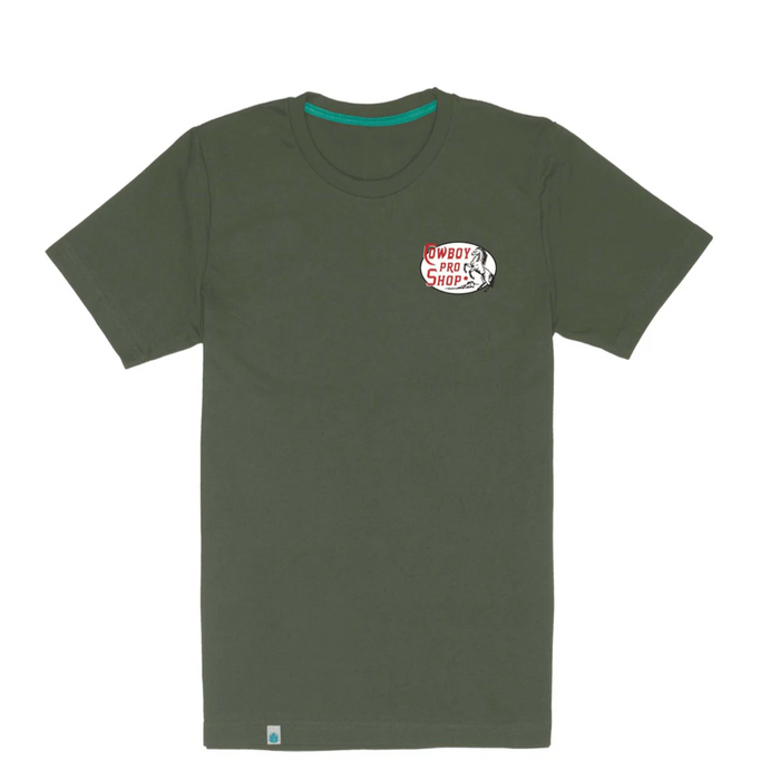 Cowboy Pro Shop Tee | Army Green | Sendero Provisions Co