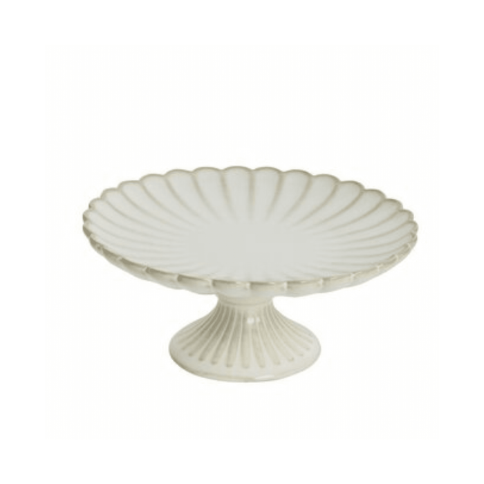 Cream Scalloped Decorative Cake Stand Accessories