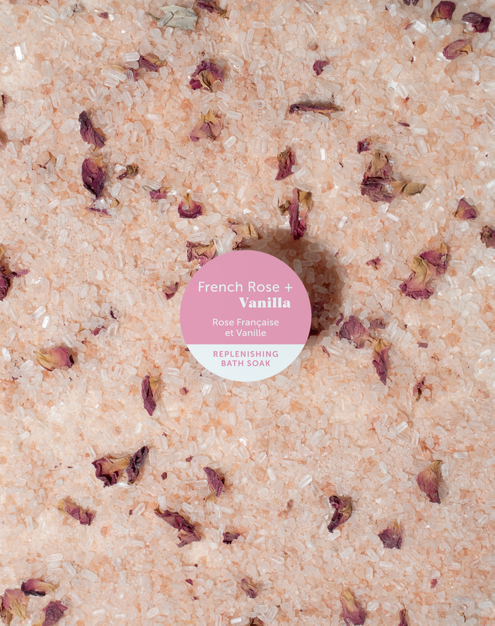 French Rose + Vanilla Bath Soak Epsom Salts