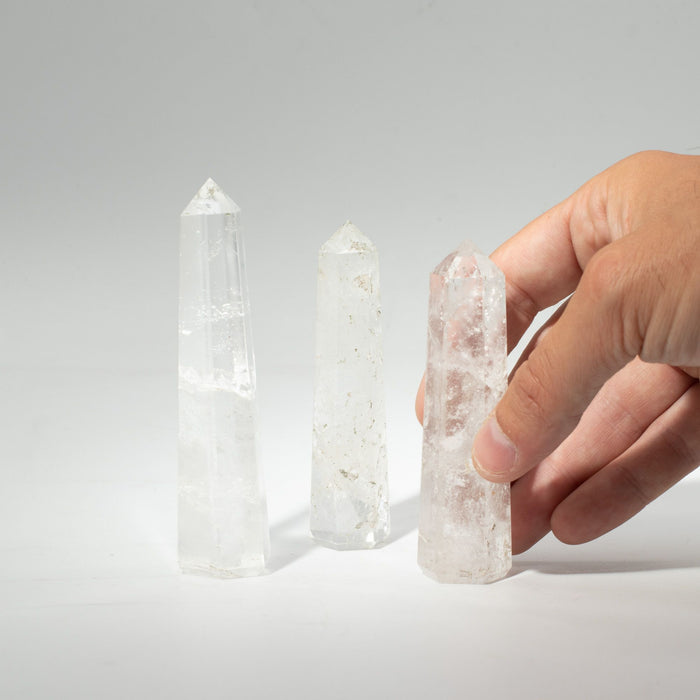 Gemstone Six Face Obelisk Point approx 11cm - Clear Quartz 🇬🇧