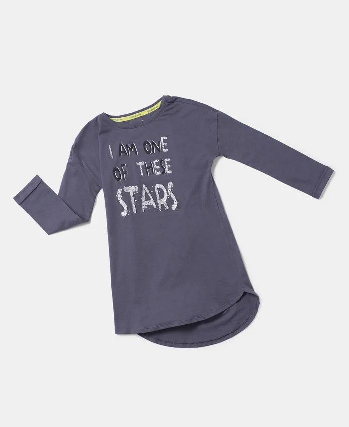 Super Combed Cotton Graphic Printed Long Length T-Shirt - Periscope-5
