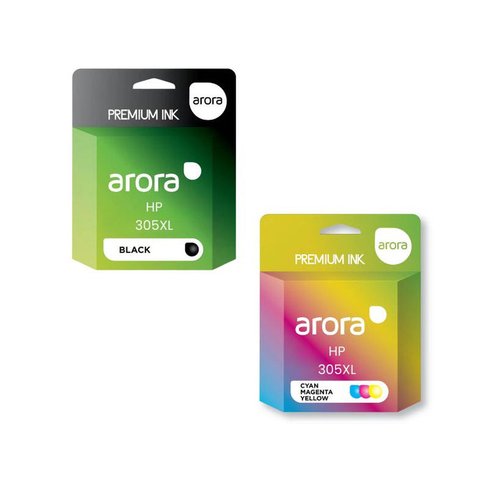 HP 305XL Black & Tri-Colour High Yield Compatible Ink Multipack - 3YM62AE/3YM63AE