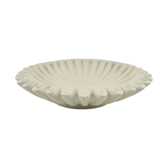 Kingston White Fluted Decorative Bowl Accessories