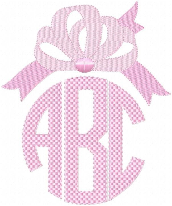 Loopy Bow - Monogram Topper