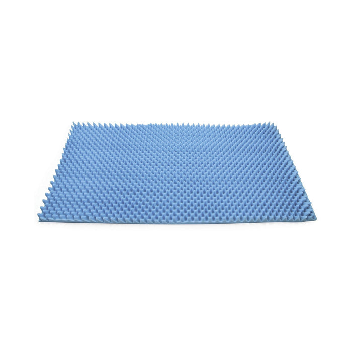 McKesson Convoluted Foam Mattress Overlay, 72" x 33" x 3", Blue - 136-66005-Single - LL Medico