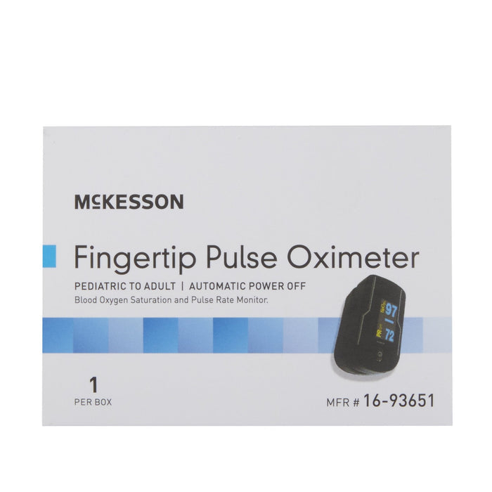 McKesson Fingertip Pulse Oximeter, OLED Display - 16-93651 - LL Medico