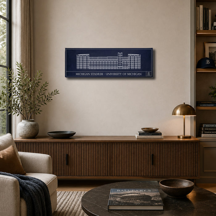 Michigan Stadium Panoramic Canvas
