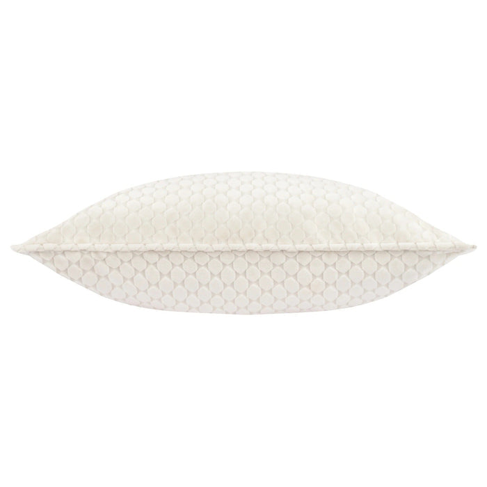Mitho Ivory Velvet Scallop Pattern Cushion- 50x50cm Textiles