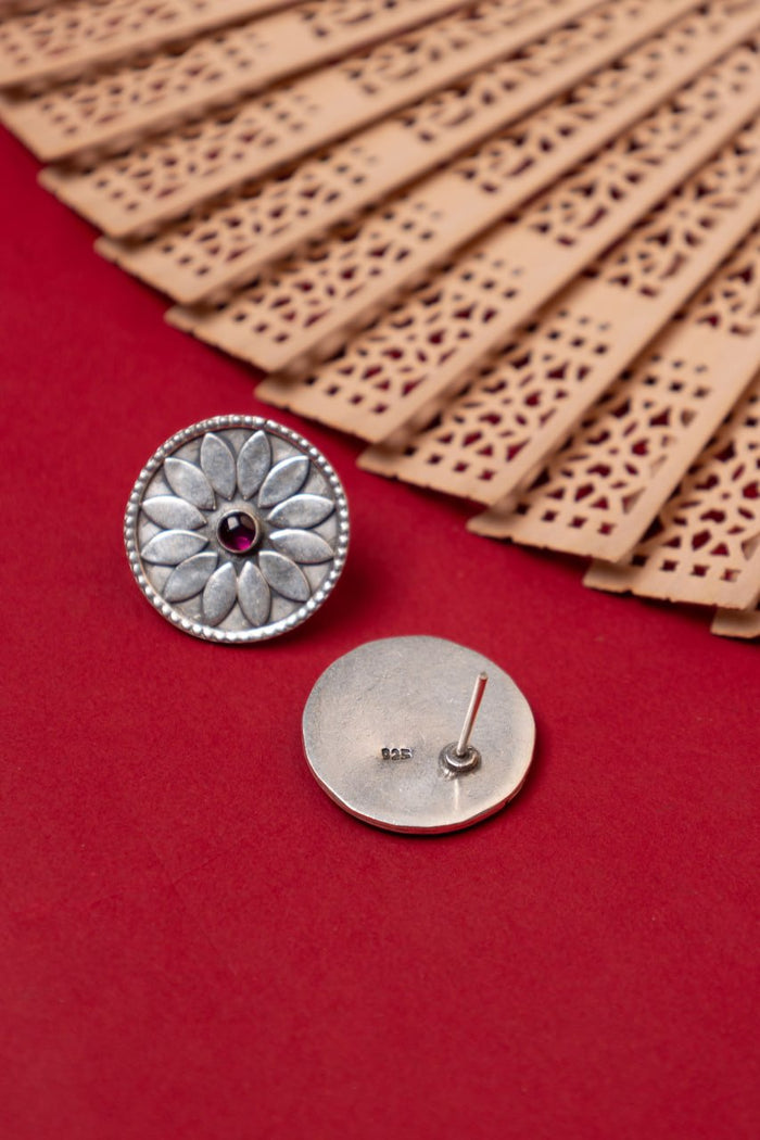 Mizoya Flower Motif Raani Stud Earring