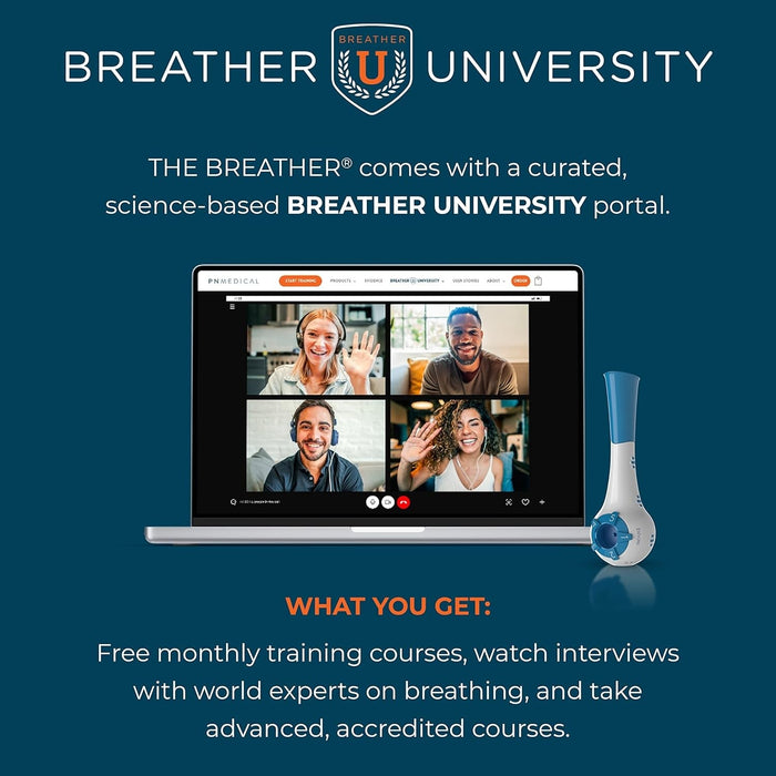 PN Medical The Breather Respiratory Muscle Trainer, Adult - B-PINK-Single - LL Medico