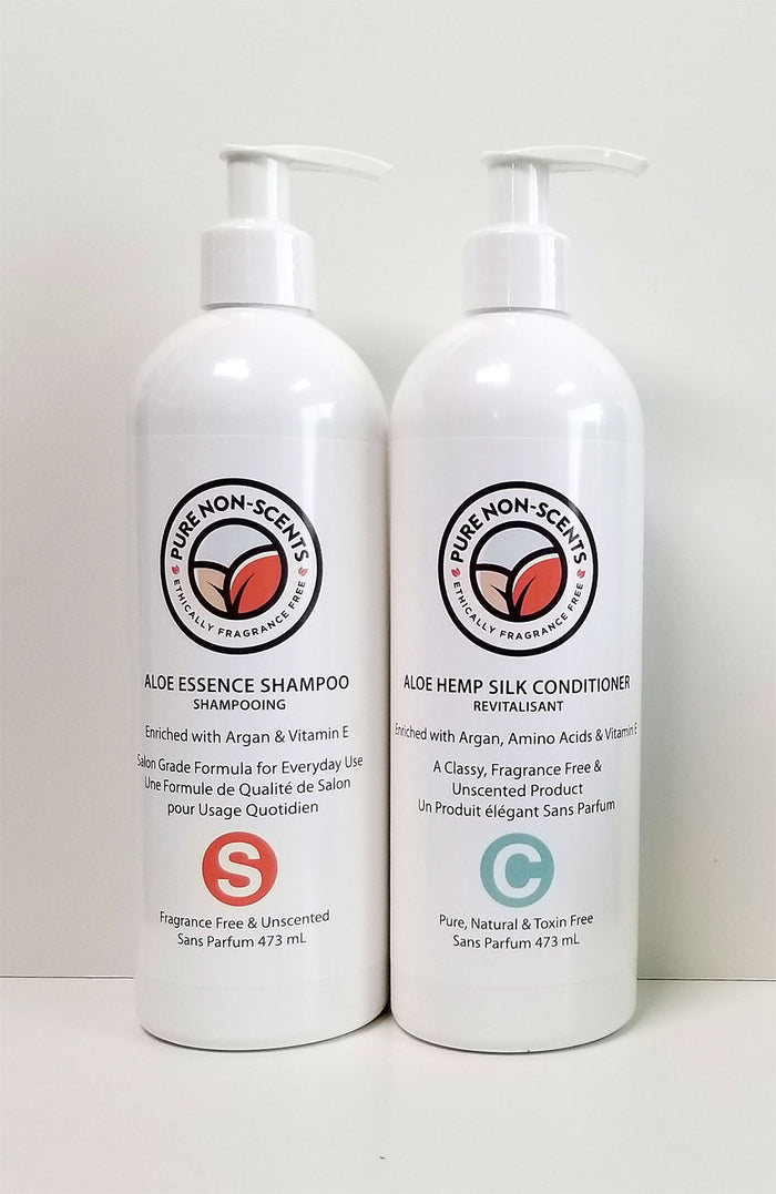 Pure Non-Scents Aloe Essence Shampoo with Vitamin E & Argan (473ml)