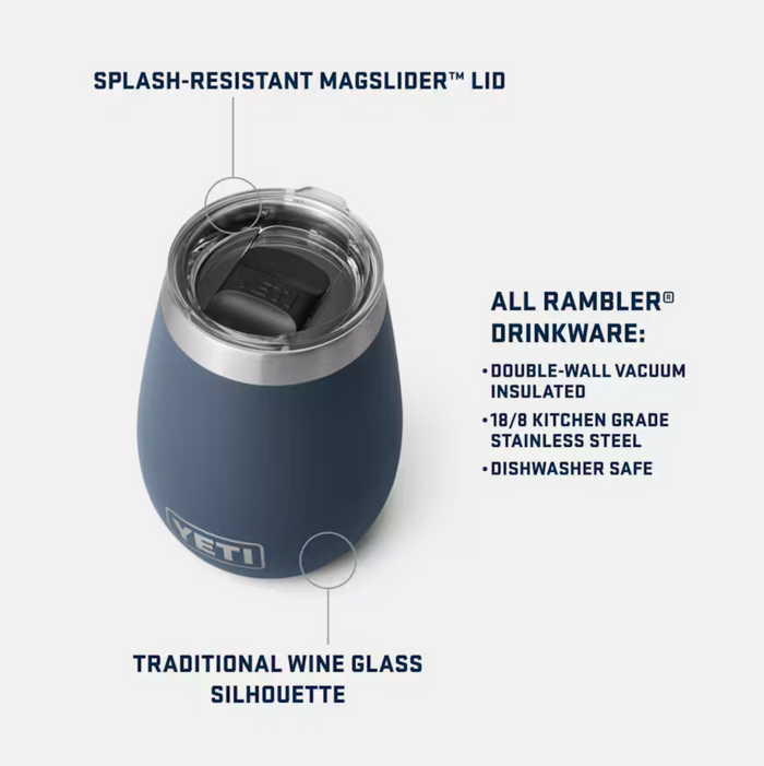 Rambler 10 oz Wine Tumbler | White | YETI