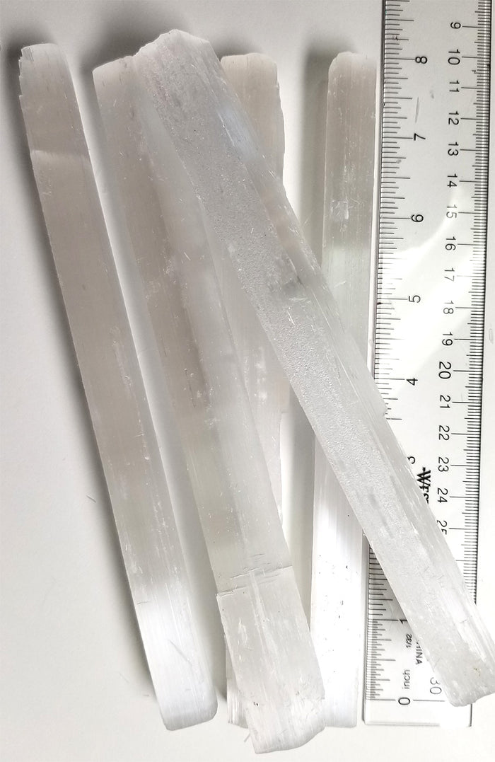 Rough Gemstones - Medium Selenite Rods