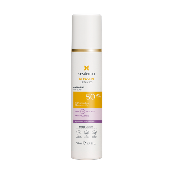 SESDERMA REPASKIN URBAN 365 APSAUGINIS VEIDO KREMAS SPF50, 50 ML