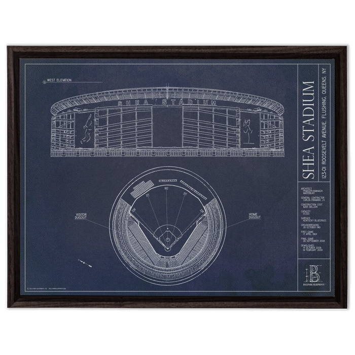 Framed Canvas - Large - Walnut