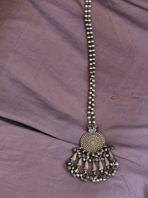 Tattva Concentric Detailed Ghughri Ball Necklace