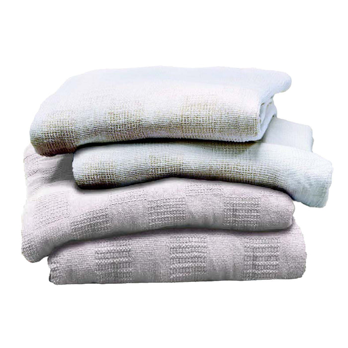 The Pillow Factory Thermal Blanket, 100% Cotton, 66" x 90" - 49148-010-Single - LL Medico