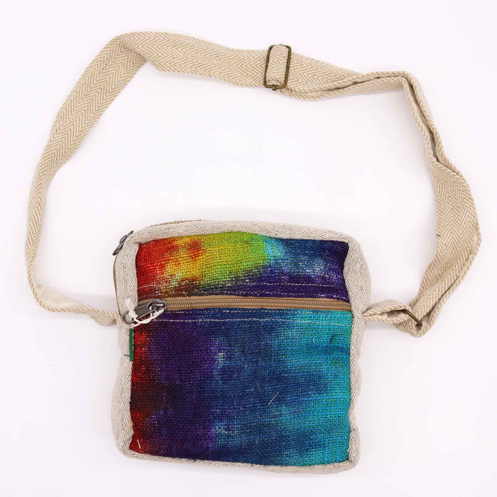 Tiedye Hemp Messegner Bag 1 Zip 🇬🇧