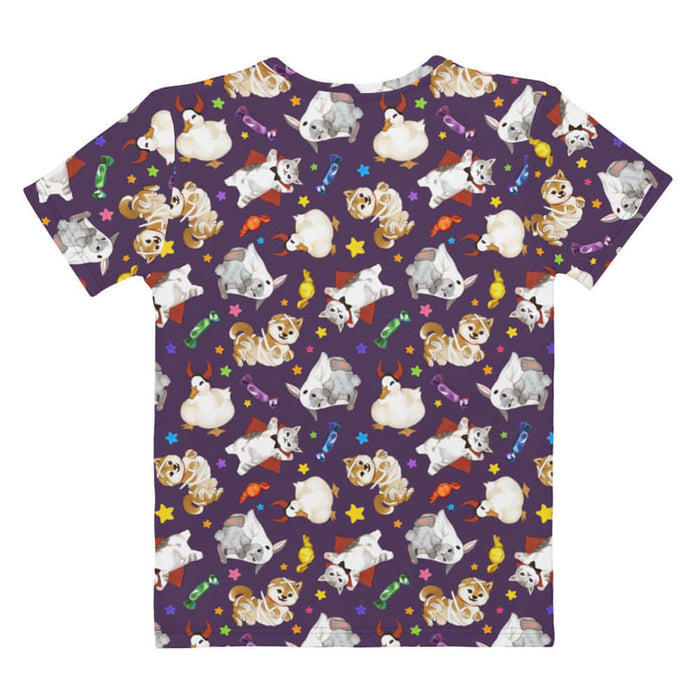 Trick or Treaters alternative tee with ghost bunnies and mummy puppies