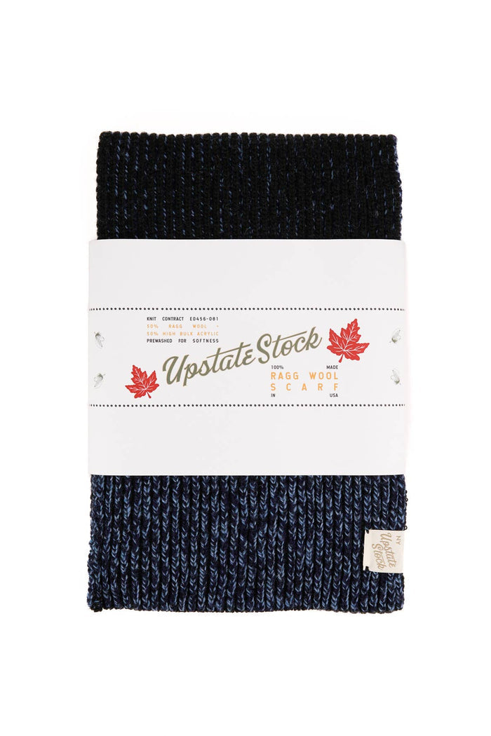 U.S. Ragg Wool Scarf | Denim Melange | Upstate Stock