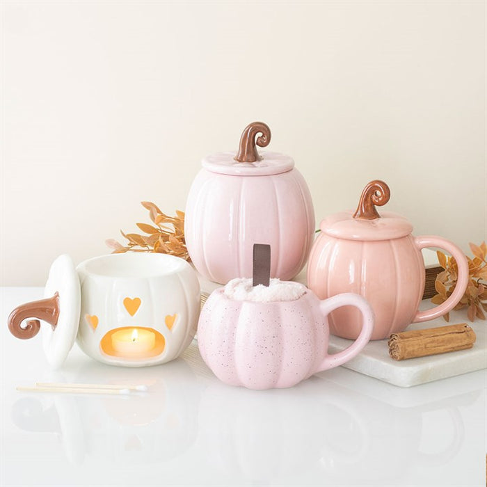 White Curly Pumpkin Oil Burner 🇬🇧