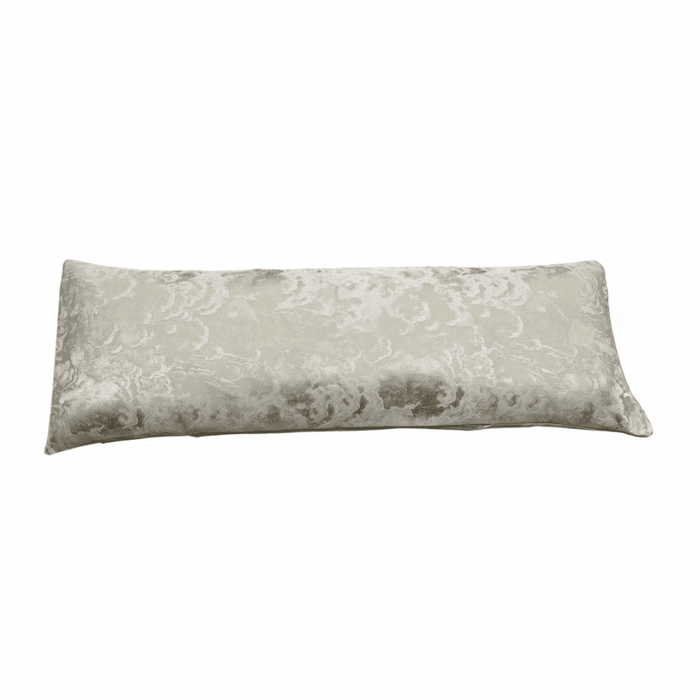 Yasmin Gold & Cream Metallic Cloud Print Long Bolster Cushion - 90x35cm Accessories