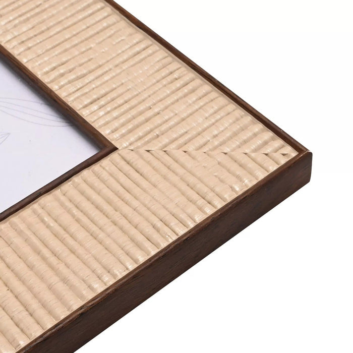 Zelda Rattan Effect Natural Photo Frame - 5x7" Accessories