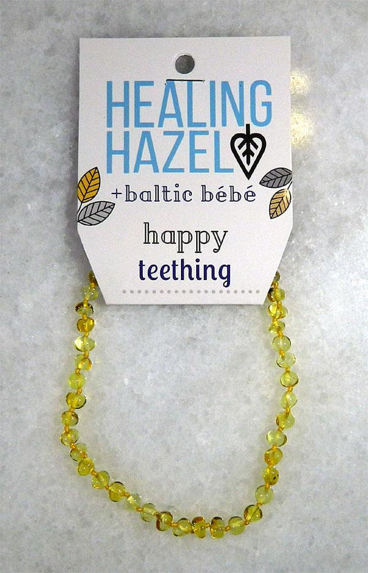 100% Certified Baltic Amber Baby Necklace Polished Honey
