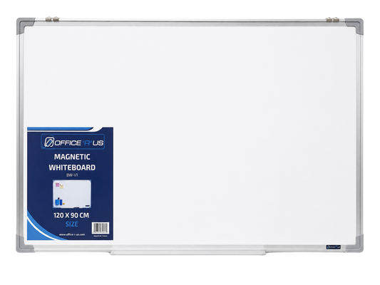 120 x 90cm Magnetic Whiteboard with Aluminium Frame