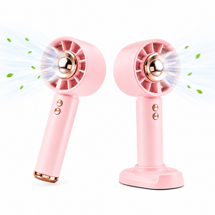 1200mAh Turbo Fan with Phone Holder Base Rechargeable Personal Fan Mini Handheld Fan Pocket Fans 🇬🇧