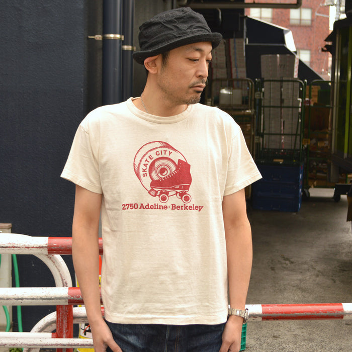 2ND-HAND (WAREHOUSE) "4064 SKATE CITY" Print T-shirt