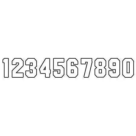 6" Outline Stencil #5         6205