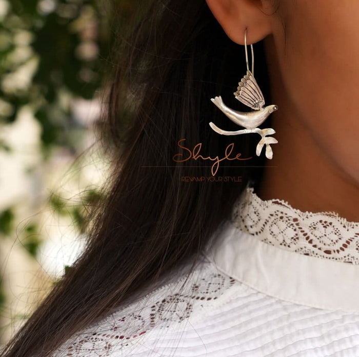 Adya Flying Bird Statement Earring model