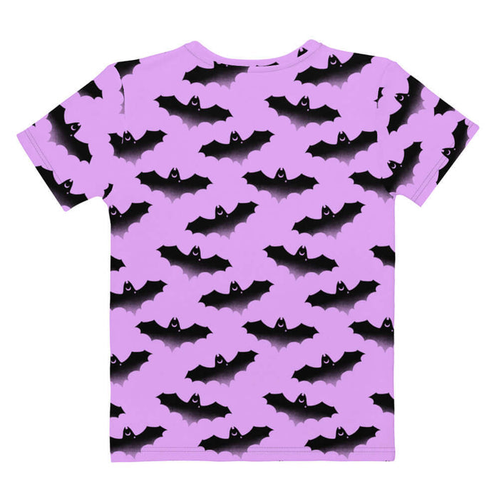 Aensland alternative tee in pink with bats and crescent moons