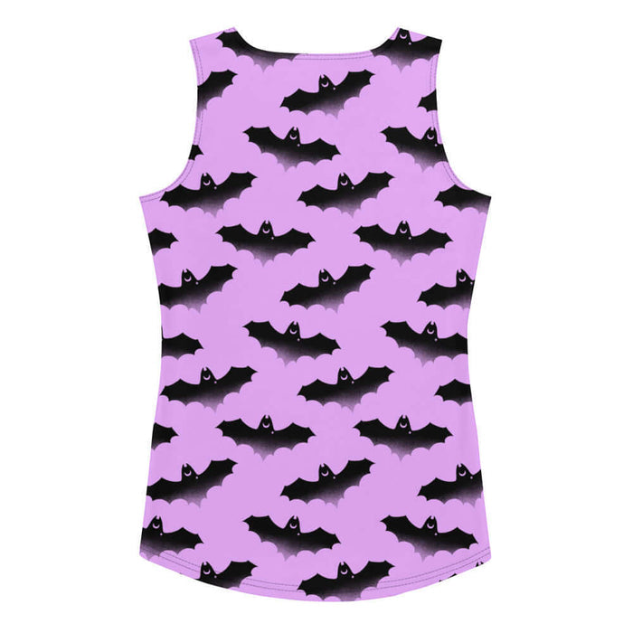 Aensland alternative tank top in pink with bats and crescent moons