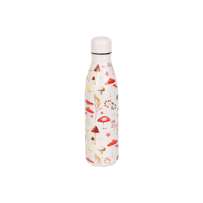 All Over Mushroom Print Metal Water Bottle 🇬🇧