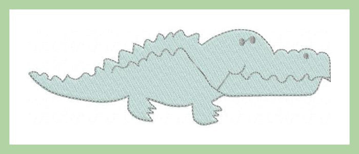 ALLIGATOR EMBROIDERY DESIGN