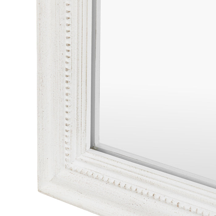 Alpar White Wooden Arch Wall Mirror Accessories