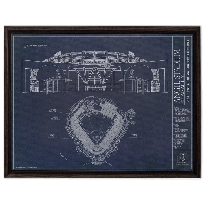 Framed Canvas - Large - Walnut