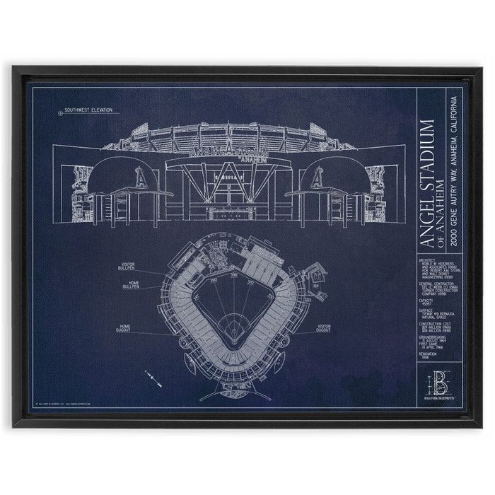 Framed Canvas - Large - Black