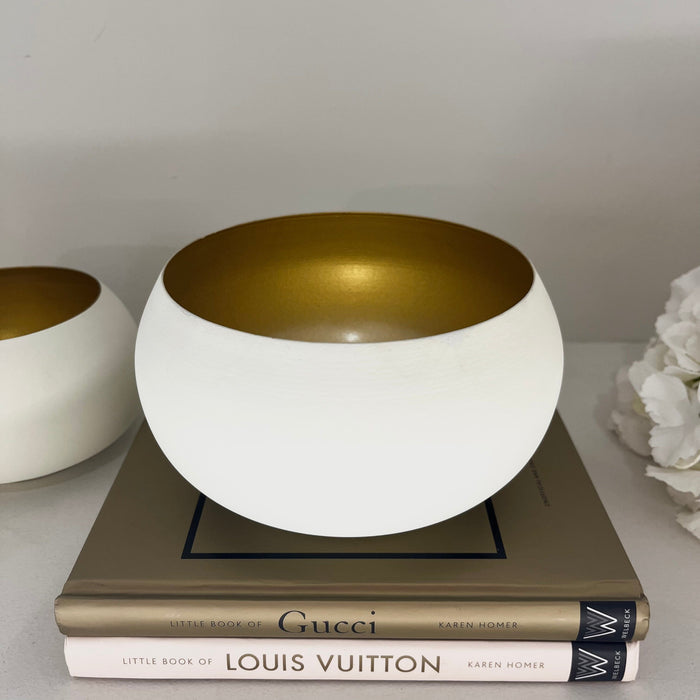 Annalise Cream & Gold Tealight Holder Accessories
