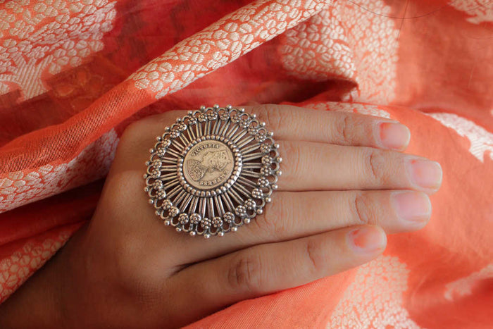 Anvaya Coin Chakra Ring
