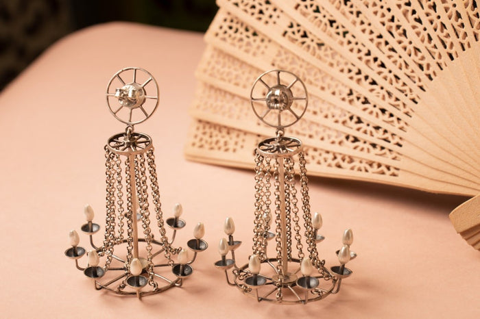 Anvaya Lamp Chandelier Statement Earrings