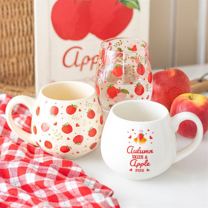 Apple Print Rounded Mug 🇬🇧