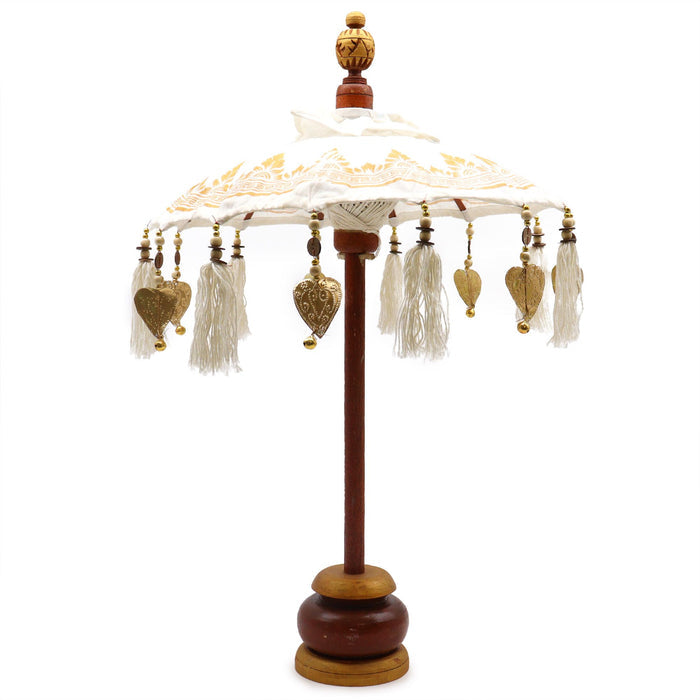 Bali Home Decor Parasol - Canvas - Gold Decor- 40cm 🇬🇧