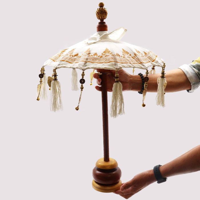 Bali Home Decor Parasol - Cotton - Pink- 40cm 🇬🇧