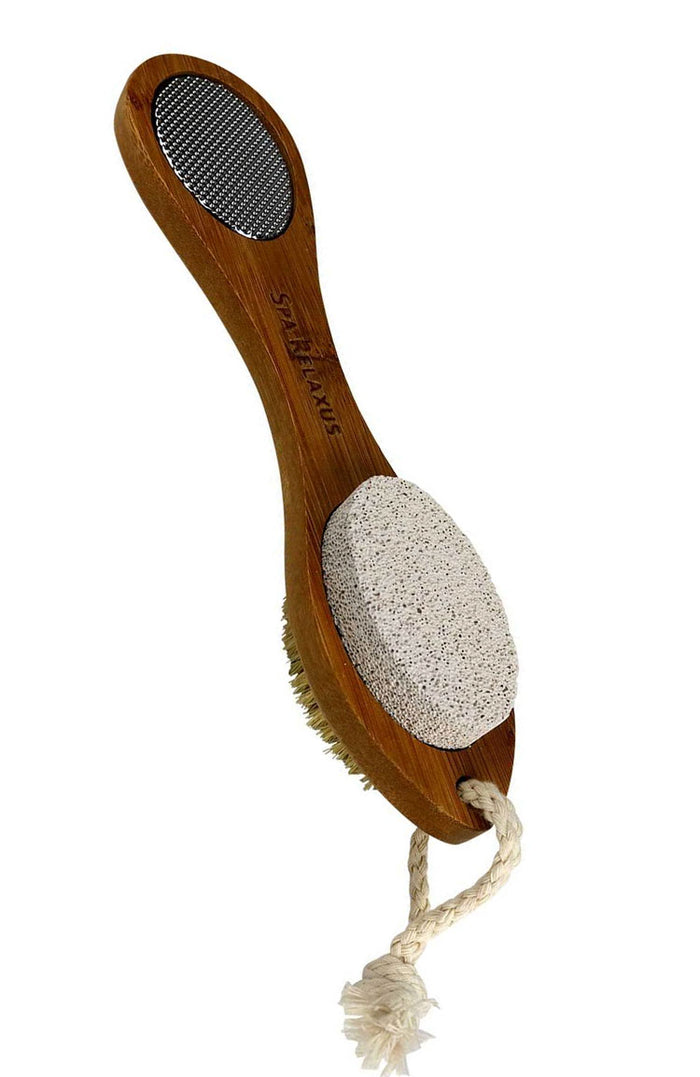 Bamboo 4-in-1 Foot File & Brush