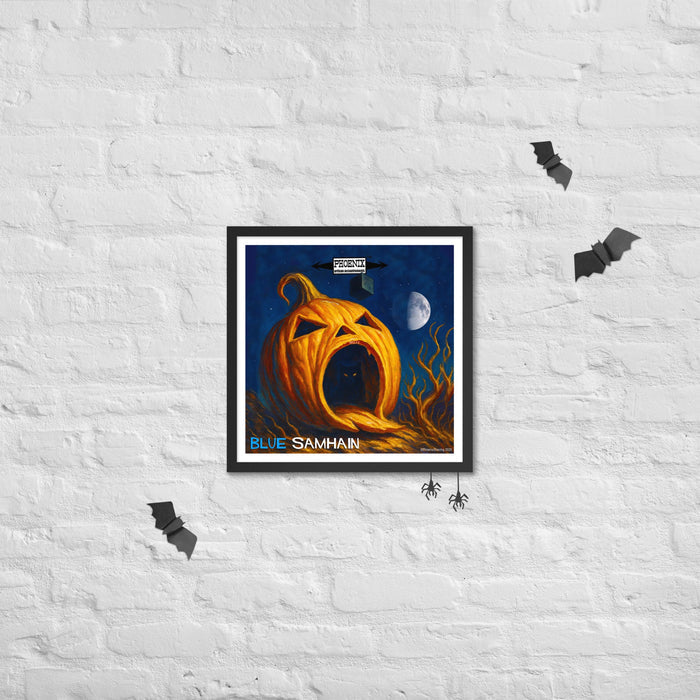 Blue Samhain Framed Print | Available In Multiple Sizes! - Phoenix Artisan Accoutrements